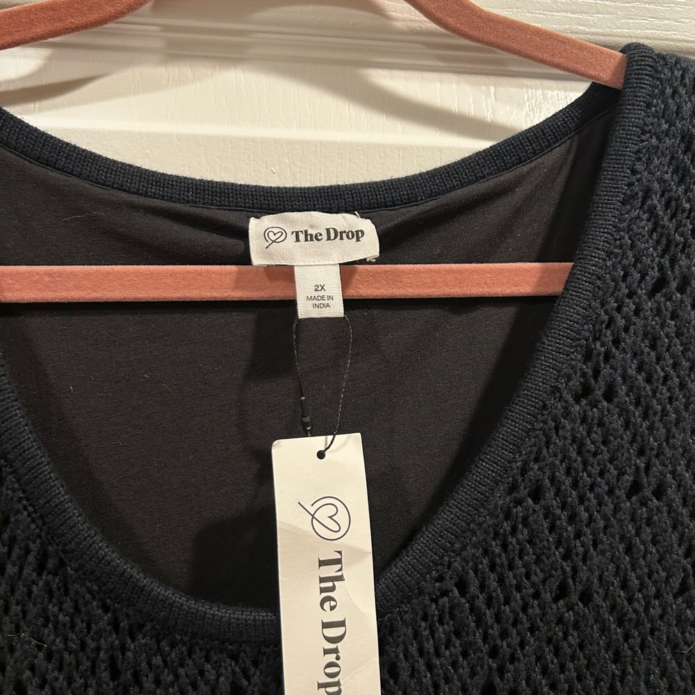 Sleeveless Navy Maxi Knit Dress - Picture 4 of 6